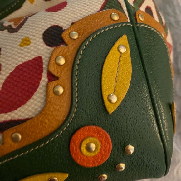 PRADA bag RARE authentic canvas and leather - Picture 11 of 13